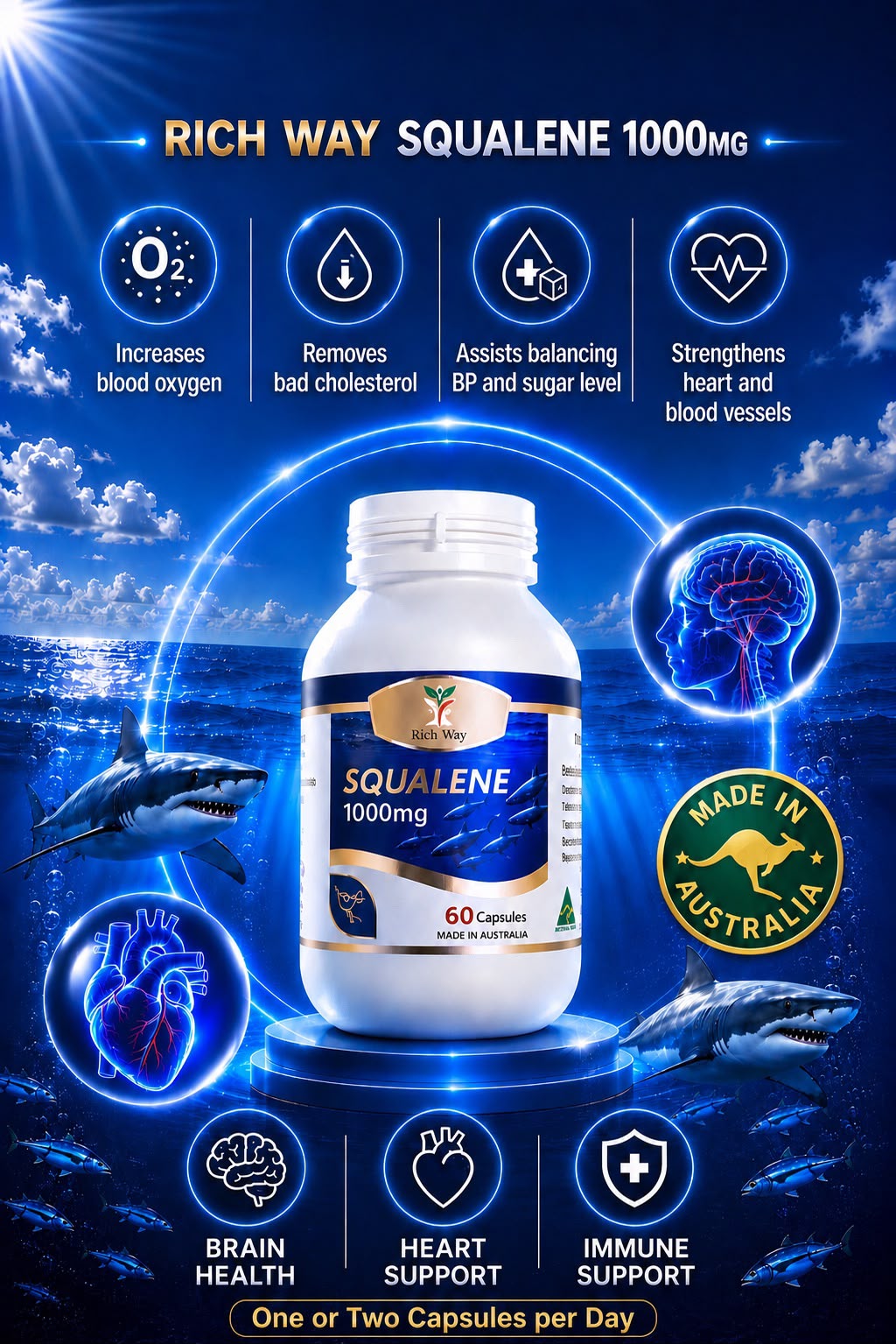 Rich Way Squalene 1000mg